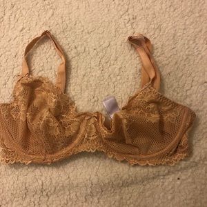 Savage X Fenty Unlined Lace Nude Bra